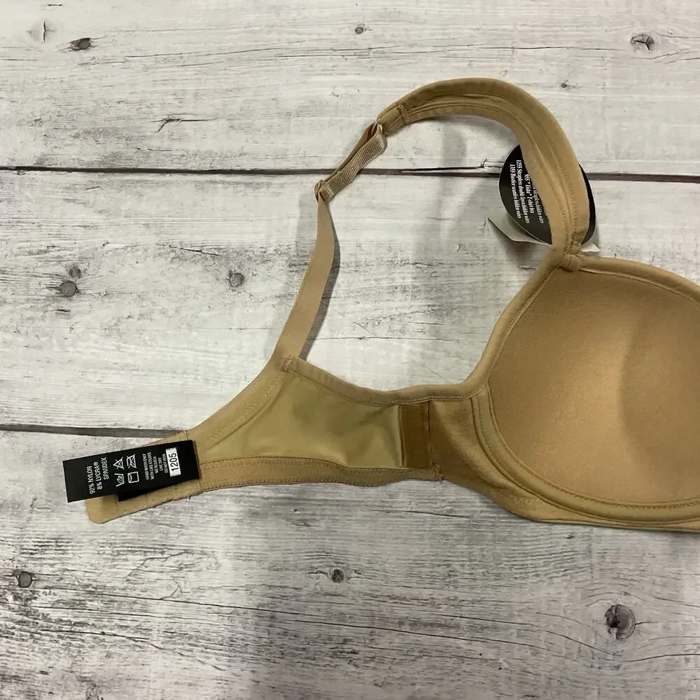 Le‎ Mystere Bra Tisha Womens 32B Nude Beige Underwire T-Shirt L’ Image #955 NEW